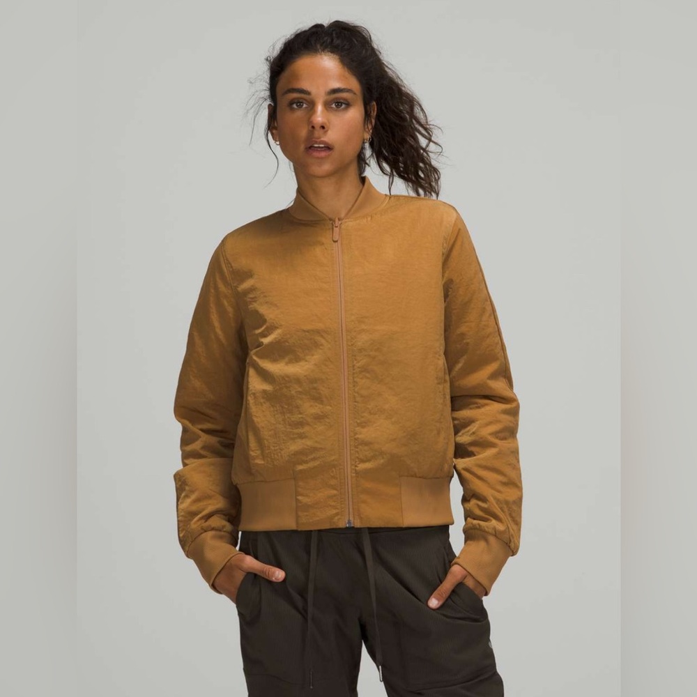 Lululemon Non-Stop Reversible Bomber Jacket in Bold Beige